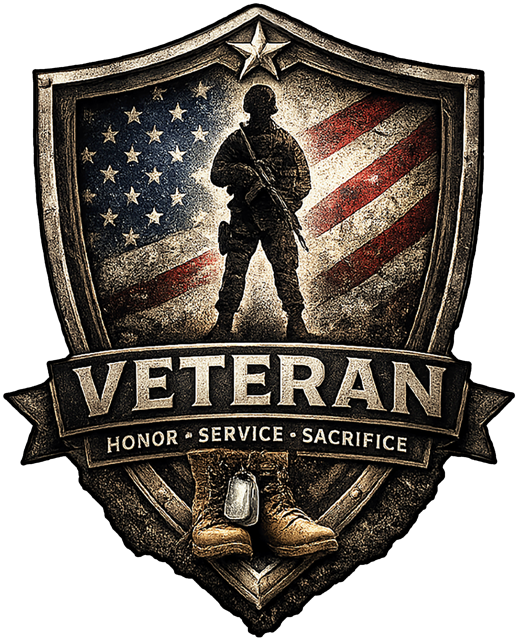 Veteran Heritage Shield Sticker