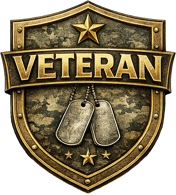 Veteran Dog Tag Sticker